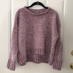 Chenille lavender sweater